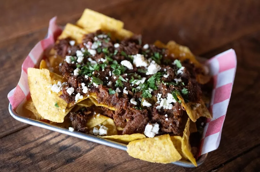 Brisket nachos from the kitchen